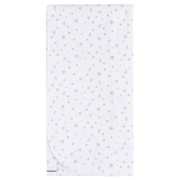 Gerber Childrenswear - Couverture de réception en flanelle - Céleste