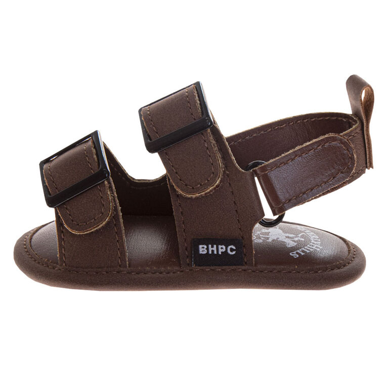 Beverly Hills Polo Club Open Toe Sandal Brown Size 4