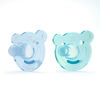 Philips AVENT Soothie - Bear, 0-3 Months, 2-Pack, Green/Blue