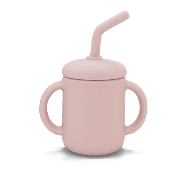 Kushies - Silisippy Cup+Straw Pink