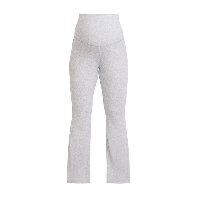 Motherhood - Rollover Wasitband Flare Pant - Grey Mix - XL