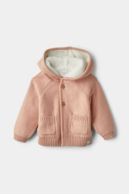 RISE Little Earthling Double Faced Sweater Peach Beig