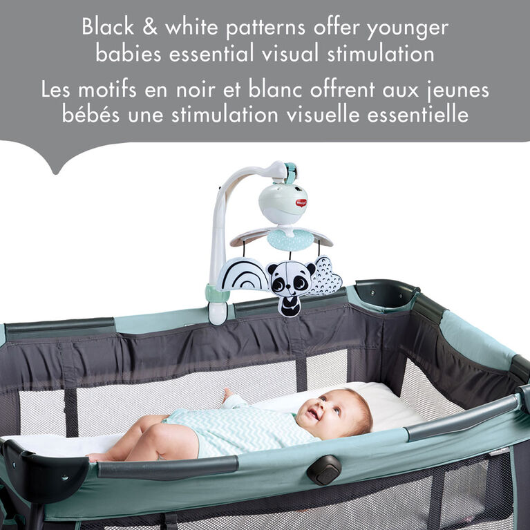 Tiny Love Take Along 3 in 1 Mobile - Black & White Décor Collection