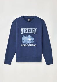 Northern Reflections Crewneck H&eacute;ritage avec Huard pour Adultes, Bleu