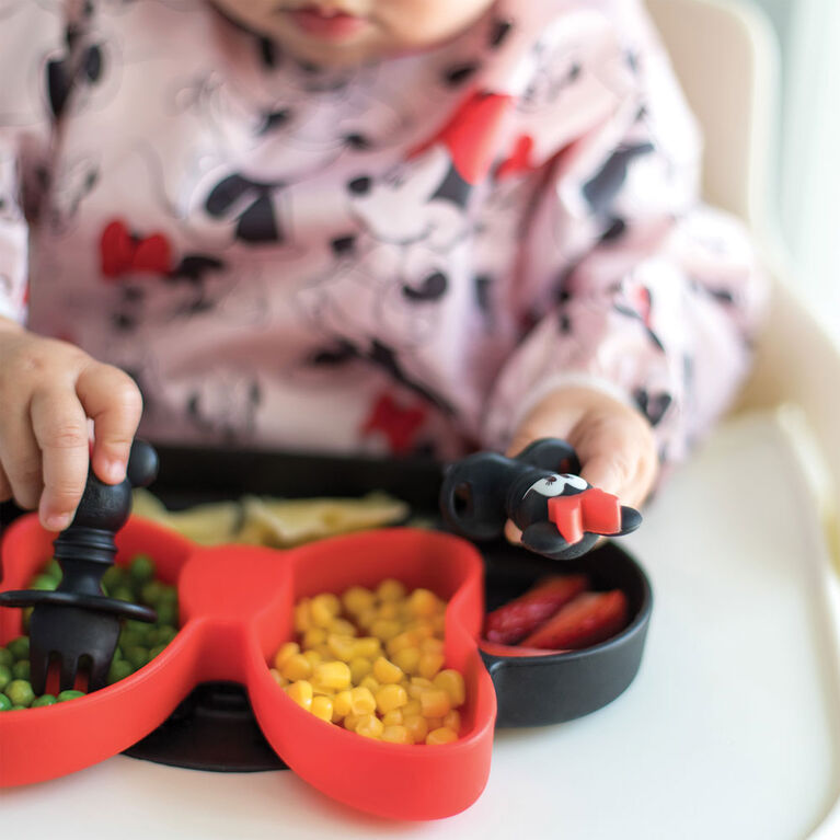 Bumkins Disney Chewtensils, Baby Led Weaning Stage 1 for Ages 6 months up - Minnie Mouse
