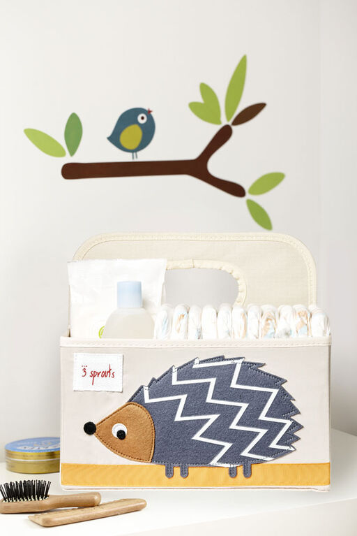 3 Sprouts - Diaper Caddy - Hedgehog