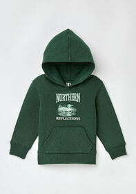 Northern Reflections Iconic Loon Hoodie Green 12-18M