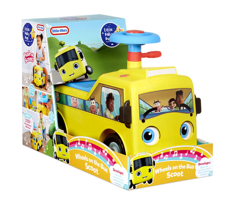 Little Baby Bum Wheels on the Bus Scoot and Push Ride On Official