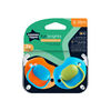 Tommee Tippee FunBrights Pacifiers, Includes Sterilizer Box (6-18m, 2 Count)