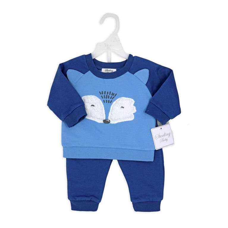 Sterling Baby Ensemble polaire 2 pi&egrave;ces : Renard bleu 3-6 mois