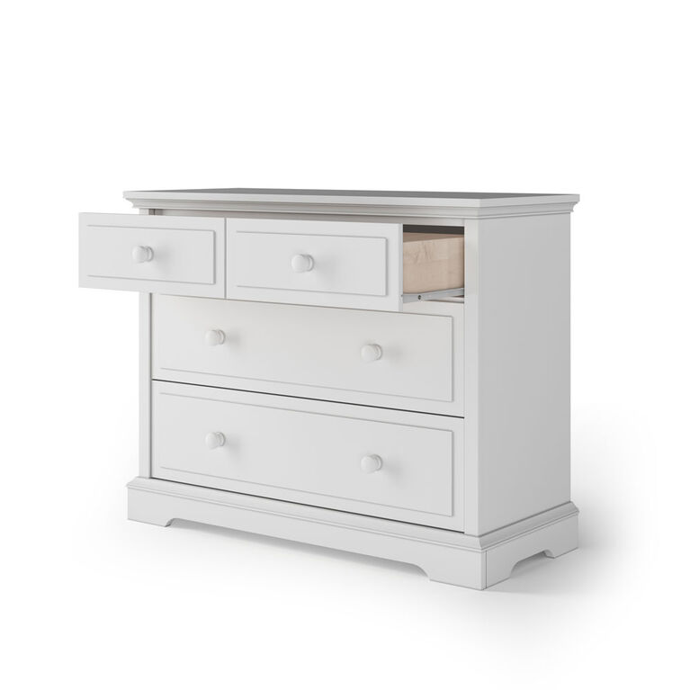 Forever Eclectic by Child Craft Wilmington 3-Drawer Dresser with Dressing Kit, Matte White