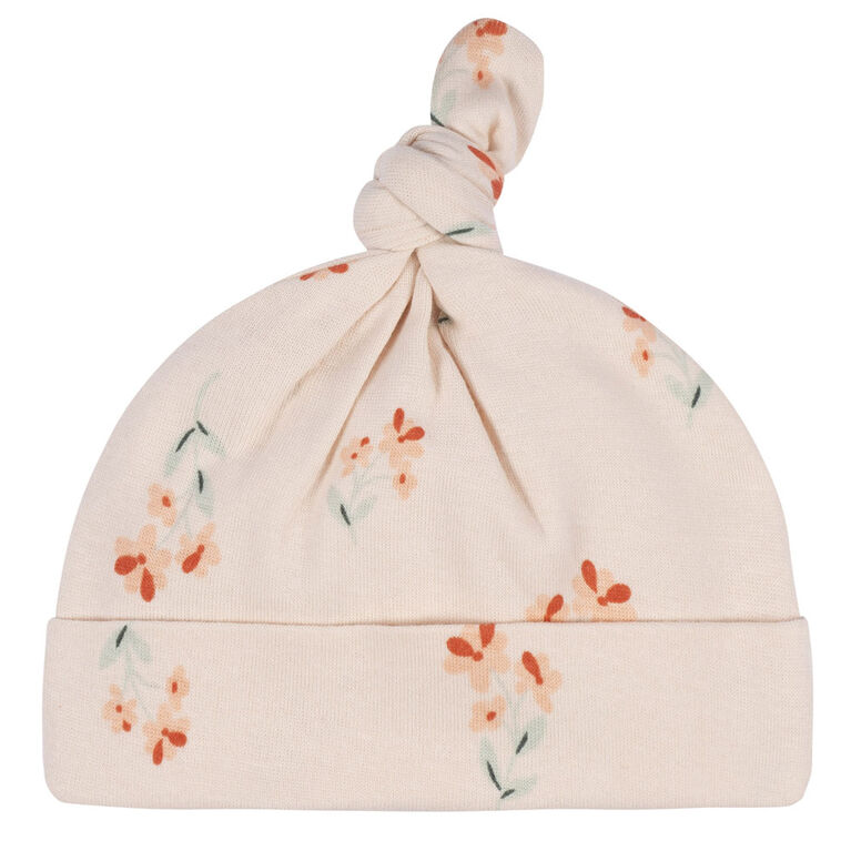 Gerber Childrenswear - Haut, pantalon et casquette 3 pièces - Fleurs sauvages - NB