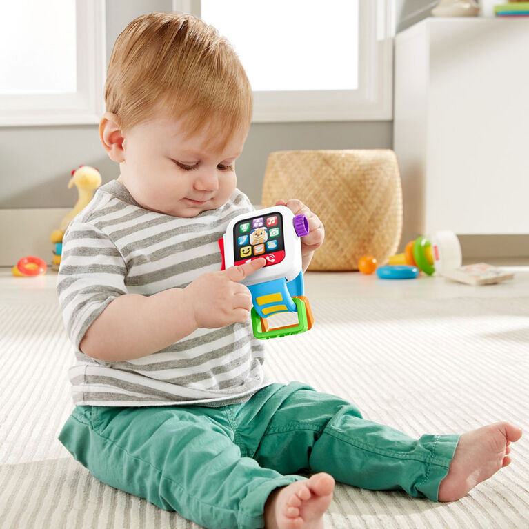 Fisher-Price - Rires et Éveil - Montre intelligente Heure d'apprendre - Édition bilingue