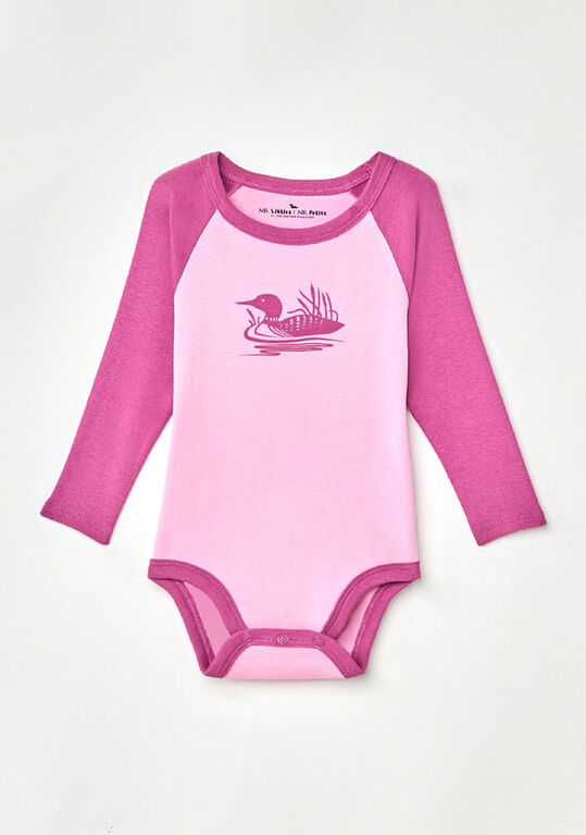 Northern Reflections Littles Loon 1pc Grenouillère Rose