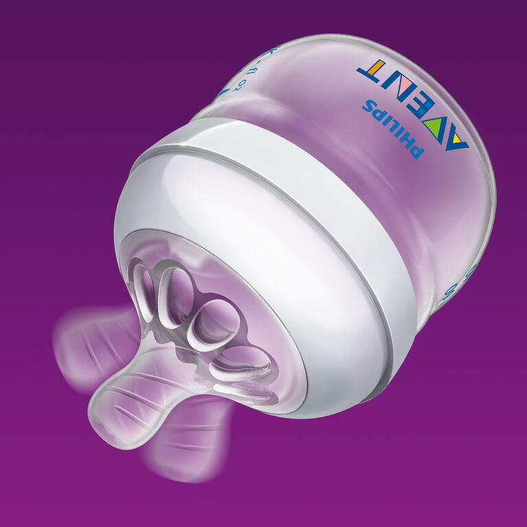 Philips Avent Lot de 2 tétines pour biberons Natural débit nouveau-né pour  les bébés de 0 mois et + (Modèle SCF040/27) : : Bébé et  Puériculture