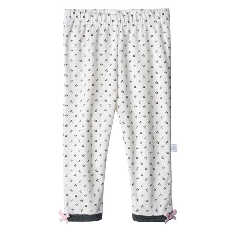 Lot de deux pièces : pantalon et maillot biologiques Onesies à manches longues pour nouveau-né fille – Petit Agneau nouveau-né