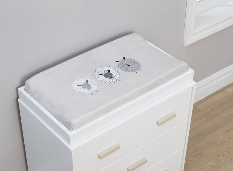 Housse pour coussin de table a langer de Just Born Counting Sheep Collection™