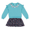 Rococo Fleece Dress Teal