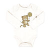 Naturelle 4 Pack Long Sleeve Bodysuit: Beige 3M