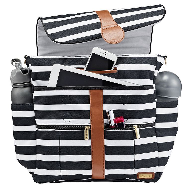 Jj Cole Backpack Black And White Stripe Baby Diaper Bag Babies R Us Canada