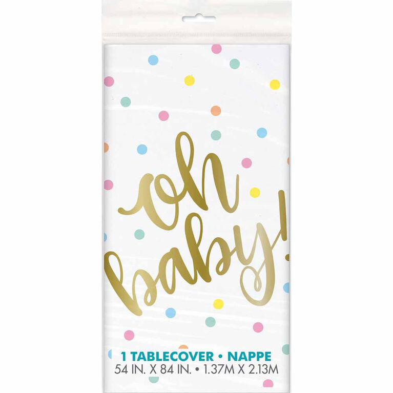 Oh Baby" table cover 54"x84 - English Edition