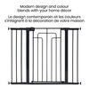 Safety 1st Contemporary Tall & Wide Gate with SecureTech - Black