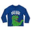 Good Mood Dude Long Sleeve Tee - Blue - 4T
