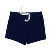 Mini Hop 3 Piece Navy Short Set: Dog