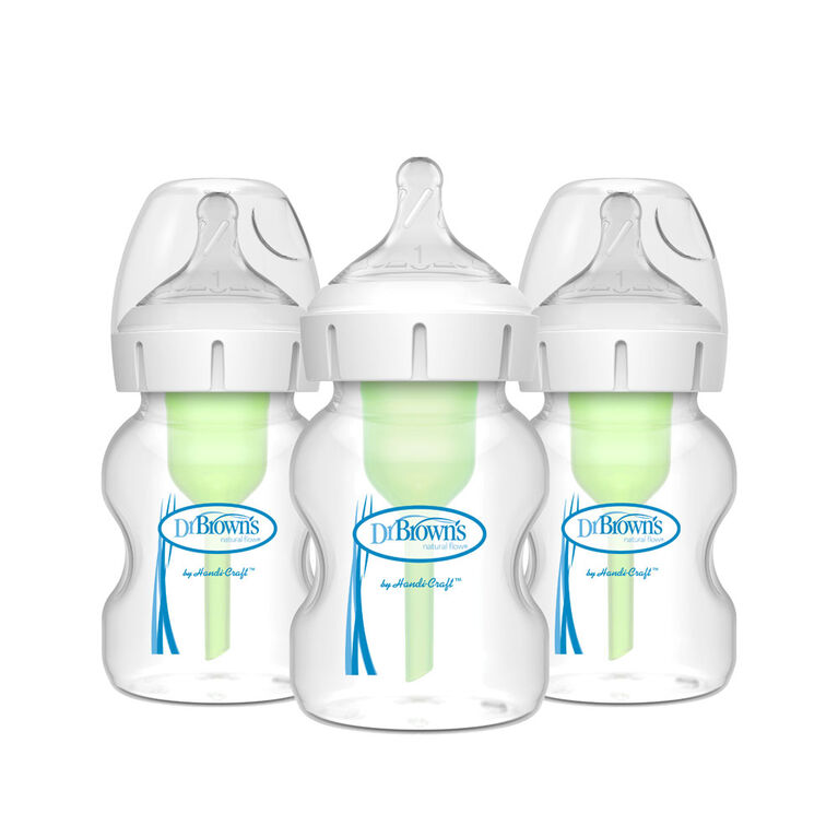 Dr. Brown's Options+ Wide-Neck Bottle 5oz, 3-Pack