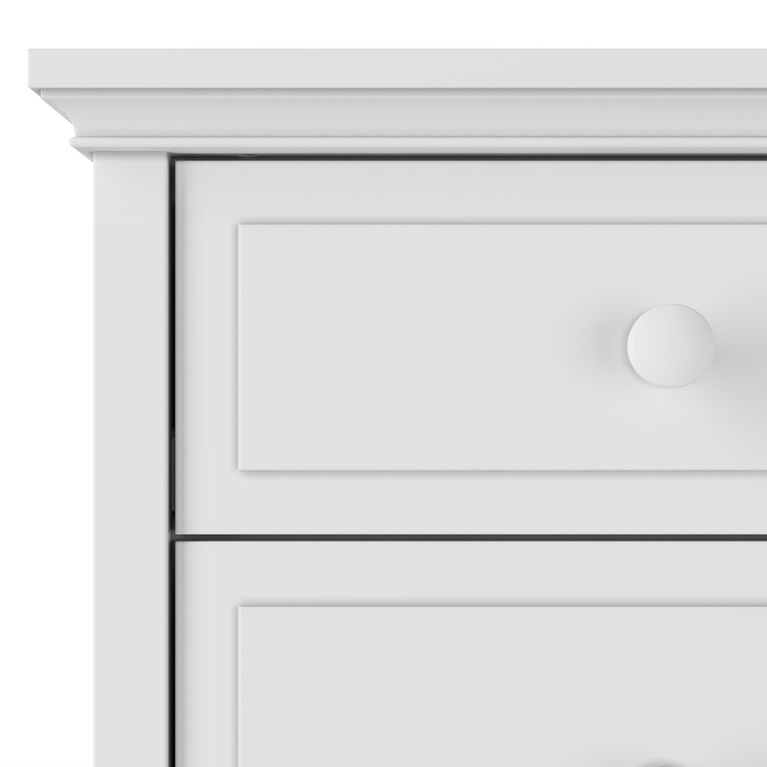 Forever Eclectic by Child Craft Wilmington 3-Drawer Dresser with Dressing Kit, Matte White