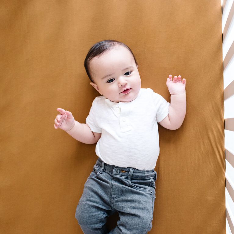 Camel Premium Crib Sheet