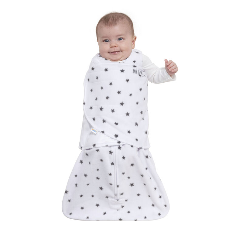 HALO SleepSack Swaddle - Micro-Fleece - Charcoal Stars Newborn 0-3 ...