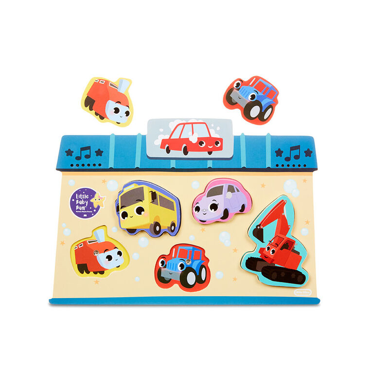 Casse-tête musical avec 5 grosses pièces en bois Little Baby Bum jouant " Les roues de l'autobus "  - Édition anglaise
