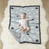 Baby's First by Nemcor Cotton Knit Baby Blanket, Clouds