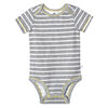 Lot de quatre maillots biologiques Onesies à manches courtes pour nouveau-né garçon – Petit Lion 6-9 mois