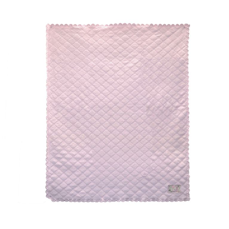 Just Born Quilted Valboa Blanket - Pink