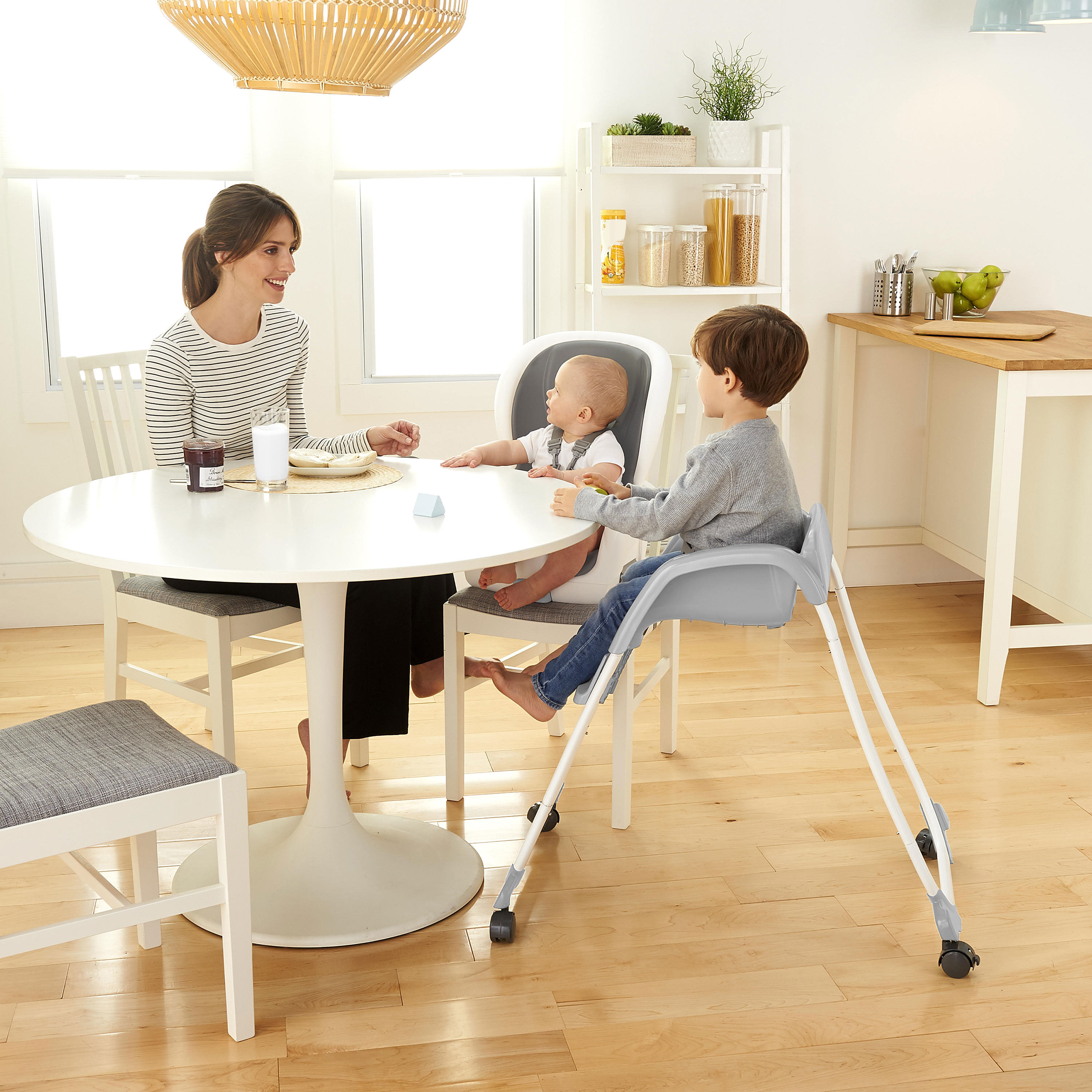 Toddler Chair High Chair Ingenuity Trio 3-in-1 Smartclean High Chair and Booster Slate 