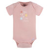Gerber Childrenswear    Lot de 3 body manches courtes Rose+Jaune  Nouveau-Né
