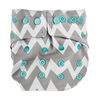 Bumkins Snap in One Couche - Chevron Gris.