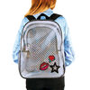 Fashion Angels - Transparent Holo Checkerboard & Patch Backpack