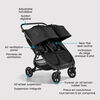 Baby Jogger City Mini GT2 All-Terrain Double Stroller, Jet Black