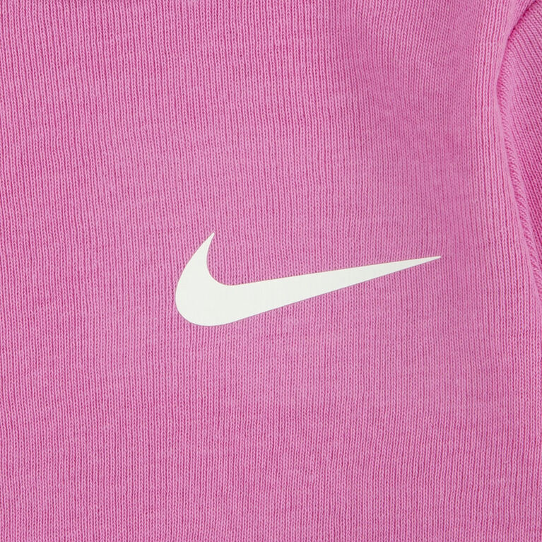 Nike 3 Pack Long Sleeve Bodysuit - Pink Foam