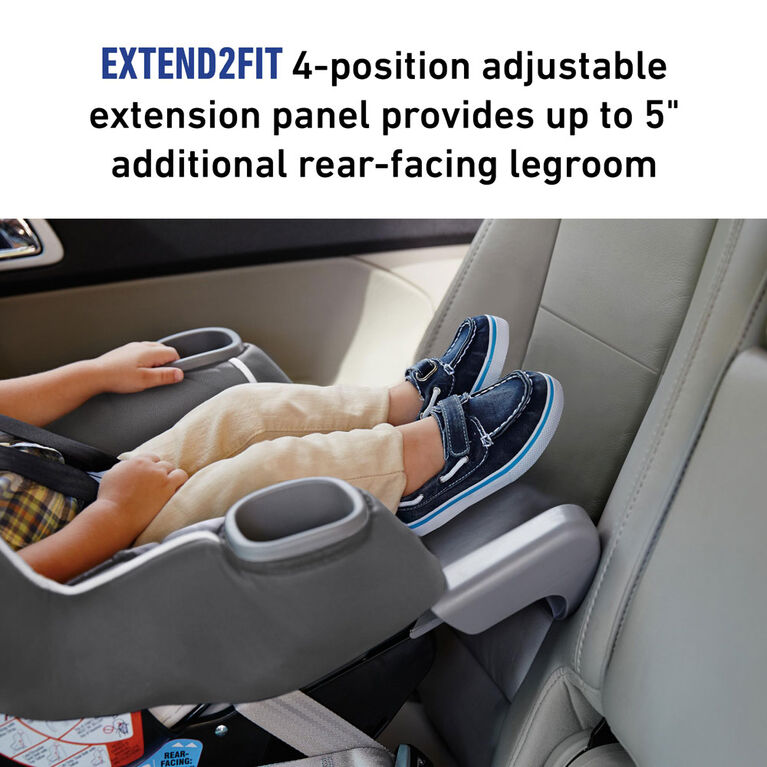 Graco Extend2fit Convertible Car Seat, Graco Extend2fit Convertible Car Seat Gotham One Size