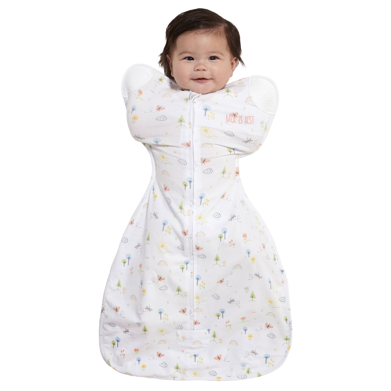 Halo Sleepsack Self Soothing Swaddle Pink Garden Small