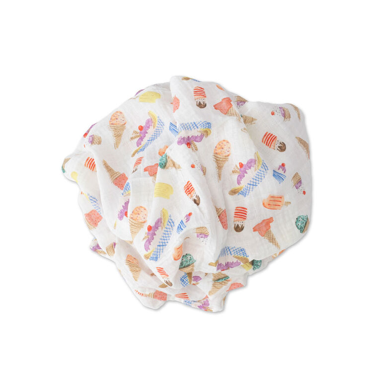 Red Rover - Cotton Muslin Swaddle Single - Ice Cream Parlor - R Exclusive
