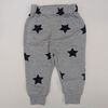 Coyote and Co. Ens. de 2 pièces cache-couche manches longues à imprimé étoile et pantalon gris - 3-6 mois.