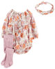 Carter's Three Pack Bodysuit, Headwrap And Stockings Set Ivory 24M