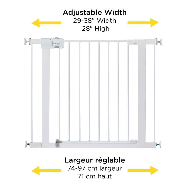 Safety 1st Easy Install Walk-Through Metal Gate- White