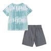 Ensemble T-shirt et Shorts Nike - Gris Mélange - Taille 3T
