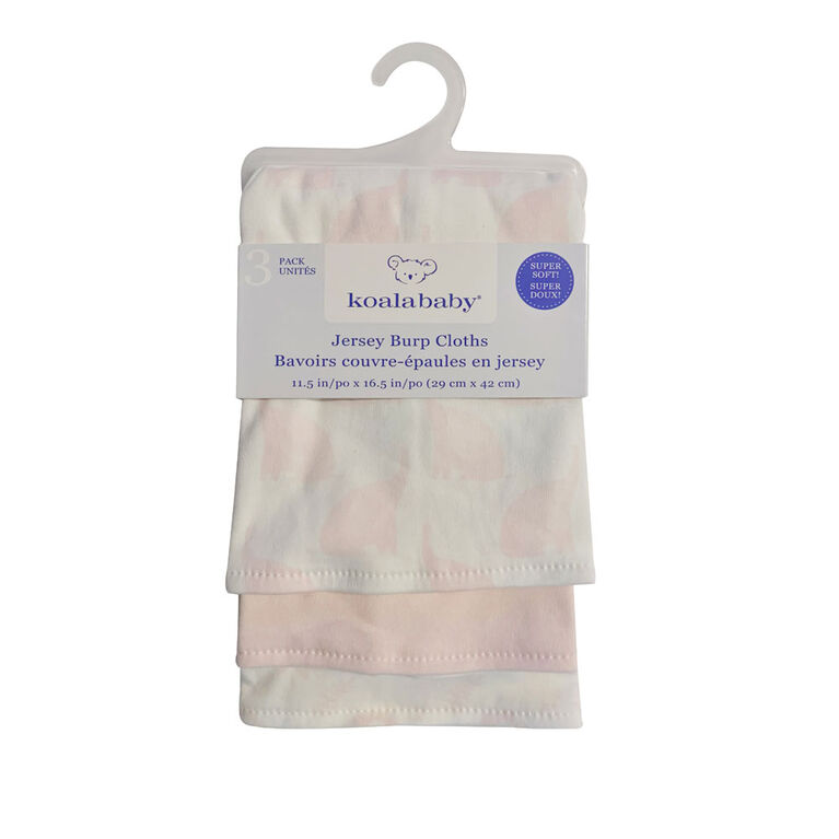 Koala Baby - 3 Pack Jersey Burpcloths - Assortment May Vary